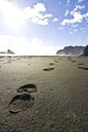 Footprints Sand Wall Decal Design 3