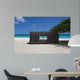 Beach hut on caribbean coast in Aruba Wall Mural