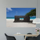 Beach hut on caribbean coast in Aruba Wall Mural