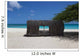 Beach hut on caribbean coast in Aruba Wall Mural