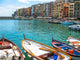 Close up of traditional boats in harbor at Porto Venere, Cinque Terre National Park, Unesco Heritage. Wall Mural