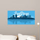 Dan Diego Skyline Wall Decal