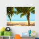 Palm Trees on the Beach Wall Mural