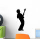 Guitar Player Silhouette Wall Decal
