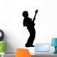 Guitar Player Silhouette Wall Decal