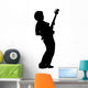 Guitar Player Silhouette Wall Decal