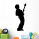Guitar Player Silhouette Wall Decal