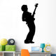 Guitar Player Silhouette Wall Decal