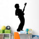 Guitar Player Silhouette Wall Decal