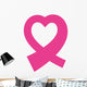 ribbon hope breast cancer pink icon. Isolated and flat illustration. Vector graphic Wall Decal