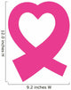 ribbon hope breast cancer pink icon. Isolated and flat illustration. Vector graphic Wall Decal