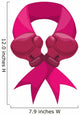 ribbon gloves hope breast cancer pink icon. Isolated and flat illustration. Vector graphic Wall Decal