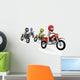 Competing in Motocross Wall Mural