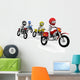Competing in Motocross Wall Mural