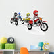 Competing in Motocross Wall Mural