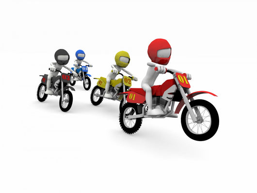 Competing in Motocross Wall Mural