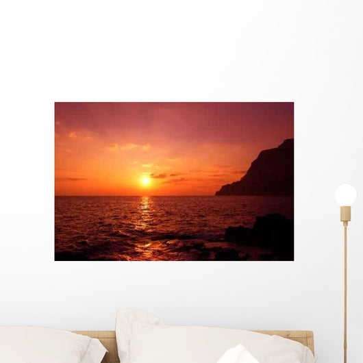 Sunset Capri Island Wall Decal