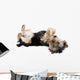 Yorkie Playing Dead Wall Decal