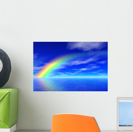 Rainbow Sea Wall Mural