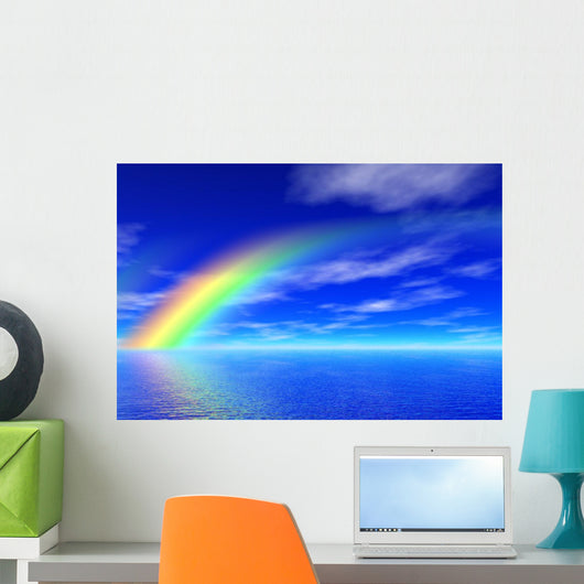 Rainbow Sea Wall Mural