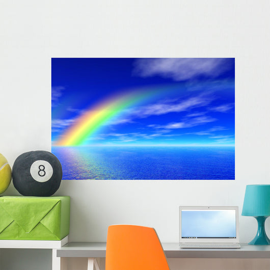 Rainbow Sea Wall Mural