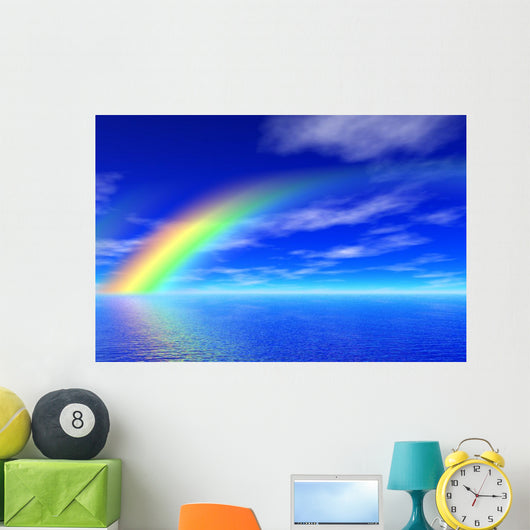 Rainbow Sea Wall Mural