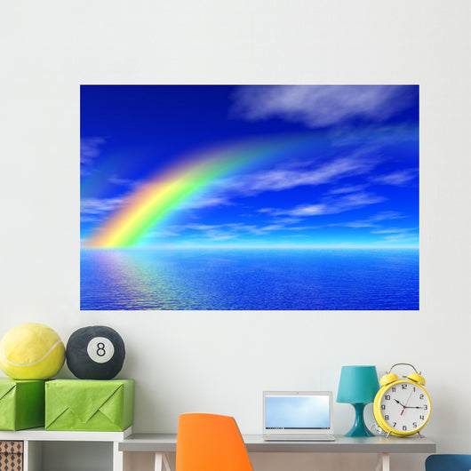 Rainbow Sea Wall Mural