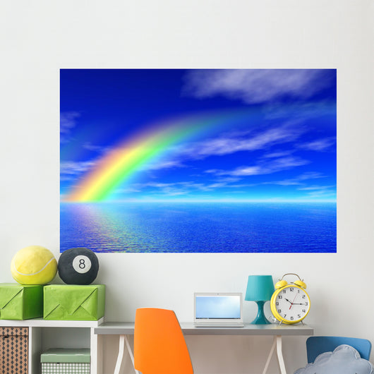 Rainbow Sea Wall Mural