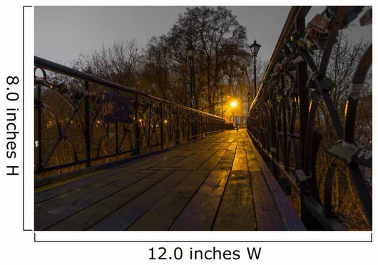 bridge with locks Wall Mural