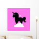 Unicorn Illustration Template Wall Decal