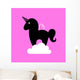 Unicorn Illustration Template Wall Decal