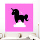 Unicorn Illustration Template Wall Decal