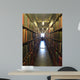 A man studying inside a library in England Wall Mural