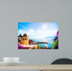 art Romantic Seascape in Five lands, Vernazza, Cinque Terre, Lig Wall Mural
