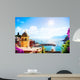 art Romantic Seascape in Five lands, Vernazza, Cinque Terre, Lig Wall Mural