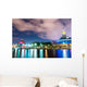 Inner Harbor Area Downtown at Night Wall Decal