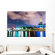 Inner Harbor Area Downtown at Night Wall Decal