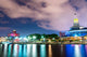 Inner Harbor Area Downtown at Night Wall Decal