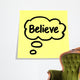 Stickies/ Post-it Notes: Believe Wall Decal