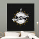 Rock'n'roll retro badge Wall Mural