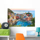 Aerial Vernazza Fishing Village Wall Decal
