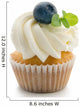 Delicate Bluberry Cupcake Wall Decal