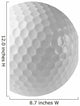 golf ball, golf, club Wall Decal