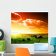 Sunset Russian Village Wall Decal