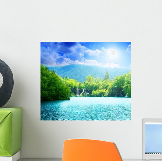Lake Deep Forest Wall Decal Design 2