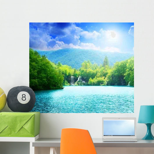 Lake Deep Forest Wall Decal Design 2