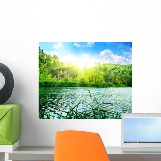 Lake Deep Forest Wall Decal Design 1