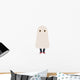 Kid in a ghost costume Wall Decal