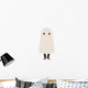Kid in a ghost costume Wall Decal