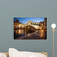 Famous Rialto Bridge during sunrise in Venice. Wall Mural